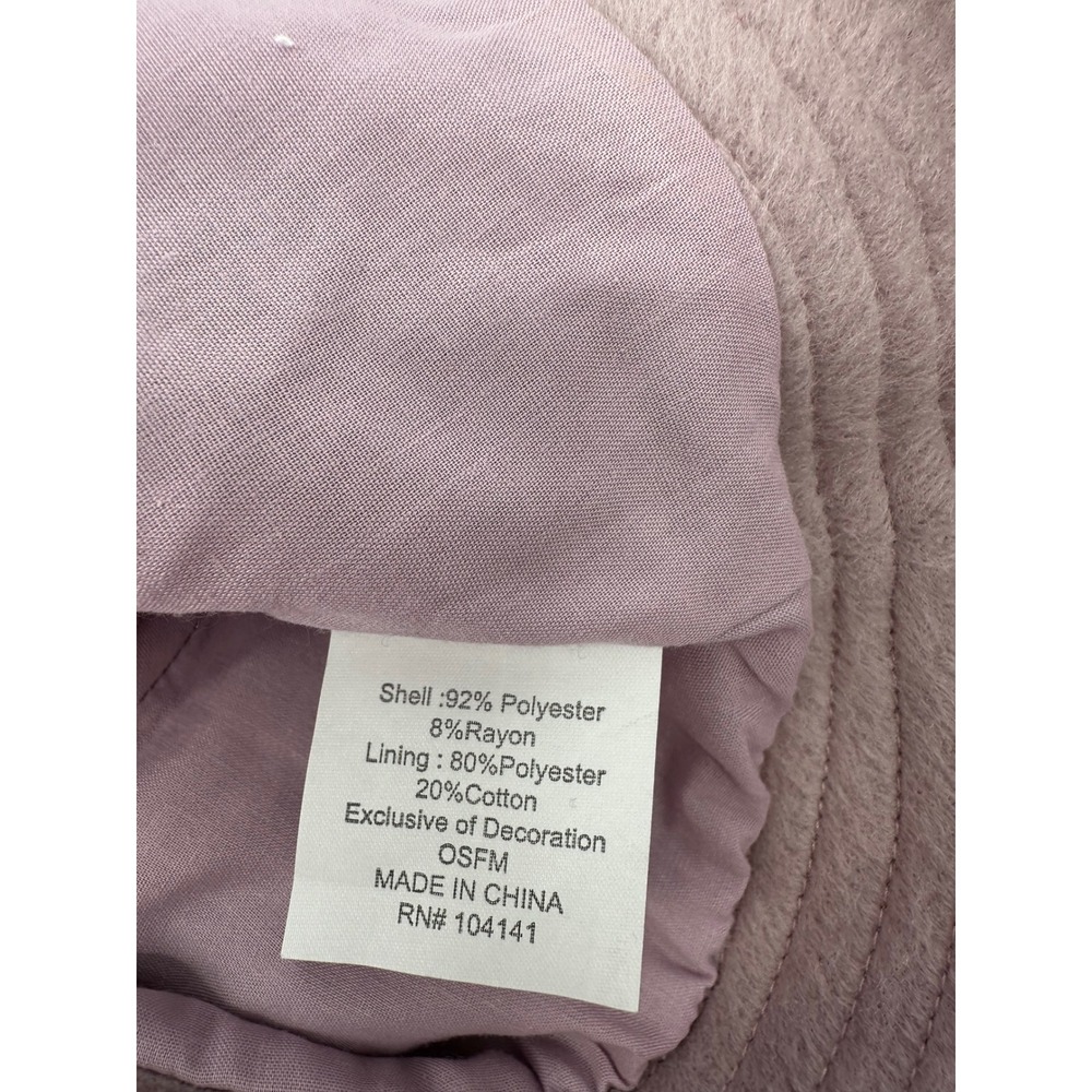 Alpine Design Brushed Bucket Hat Women OSFM Light Purple Faux Fur Winter Warm - Picture 5 of 9